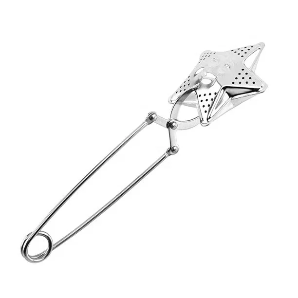 Stainless Steel 304 Pincer Tea Filter Star Face Snap Tea Infuser with Handle for Loose Leaf Tea
Stainless Steel 304 Pincer Tea Filter Star Face Snap Tea Infuser with Handle for Loose Leaf Tea