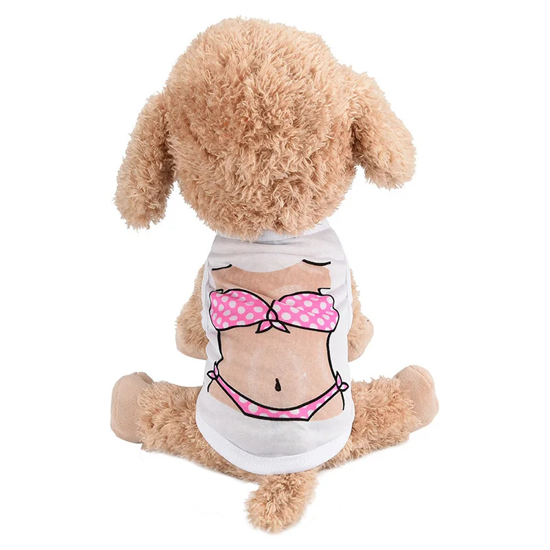 Dog Tshirt Puppy Small Dog Cat vests Pet Clothes Bikini Printing Apparel Vest Clothes, 2 colors
Dog Tshirt Puppy Small Dog Cat vests Pet Clothes Bikini Printing Apparel Vest Clothes, 2 colors