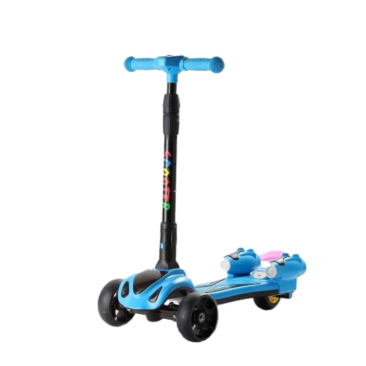 New Product Folding Adjustable Spray Electric Kids 3 Wheel Kick Scooter Spray Scooters For Kids With Led Lights
New Product Folding Adjustable Spray Electric Kids 3 Wheel Kick Scooter Spray Scooters For Kids With Led Lights