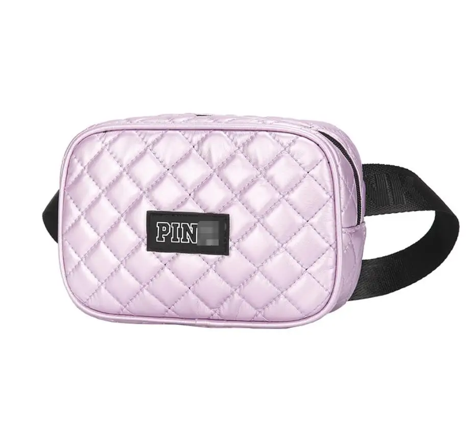Customized Pink Silver Women Waist Bag New Design Lattice Ladies Fashion Fanny Pack Waist Belt Bag
Customized Pink Silver Women Waist Bag New Design Lattice Ladies Fashion Fanny Pack Waist Belt Bag