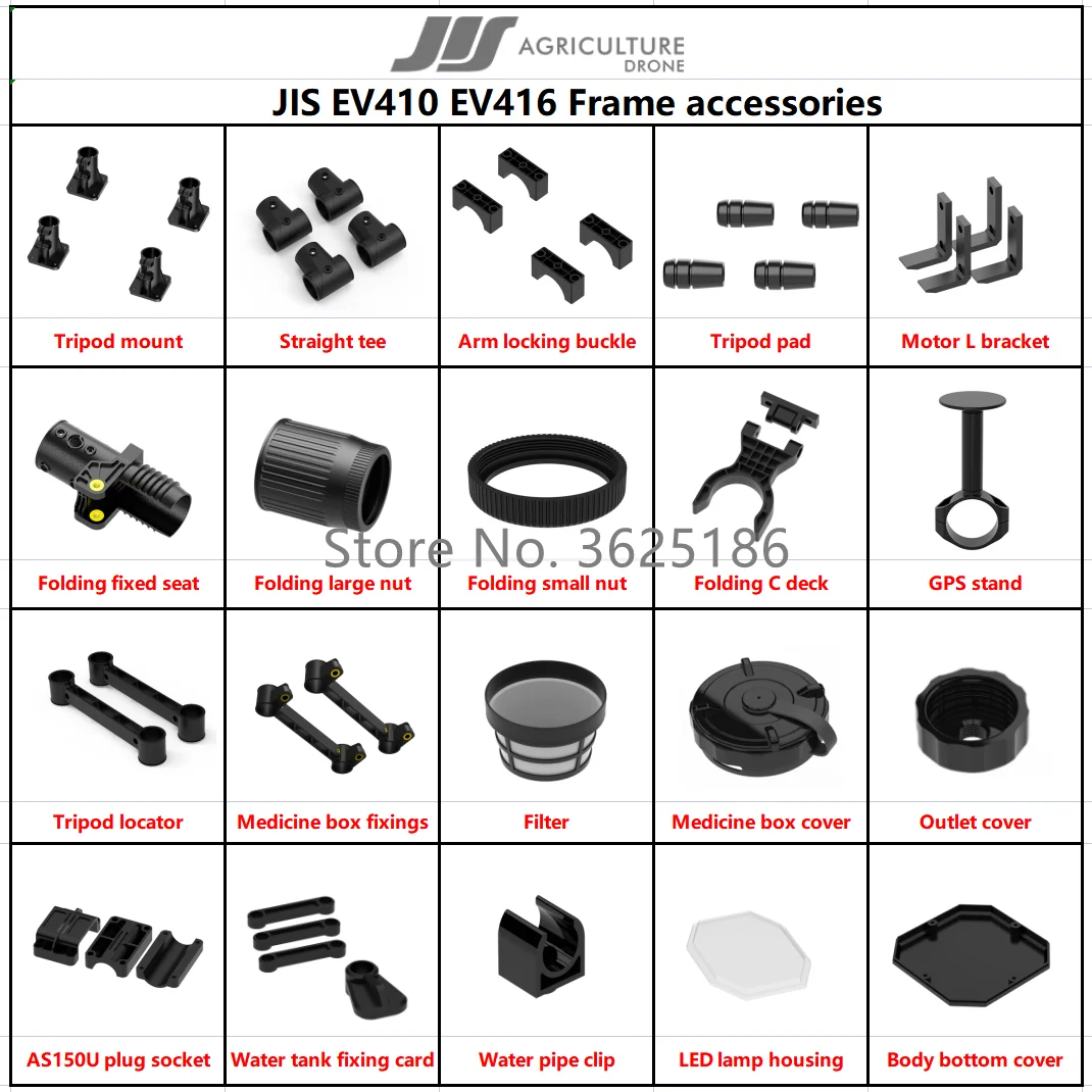 JIS E416 EV410 EV416 accessories GPS bracket/tee/wiring /lock/folding arm/water tank cover/filter/tripod mount/LED/power board
JIS E416 EV410 EV416 accessories GPS bracket/tee/wiring /lock/folding arm/water tank cover/filter/tripod mount/LED/power board