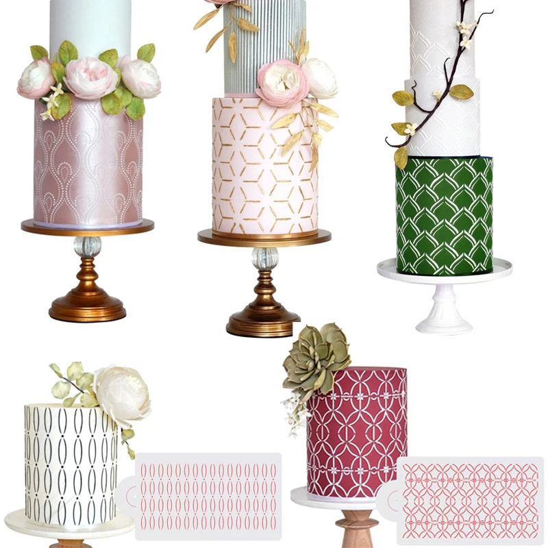 New Plastic Cake Stencils For Decoration Cake Tools Custom Pattern DIY Hollow Spray Pattern Mesh Stencil Cake Decoration Mold, 15 styles 
New Plastic Cake Stencils For Decoration Cake Tools Custom Pattern DIY Hollow Spray Pattern Mesh Stencil Cake Decoration Mold, 15 styles