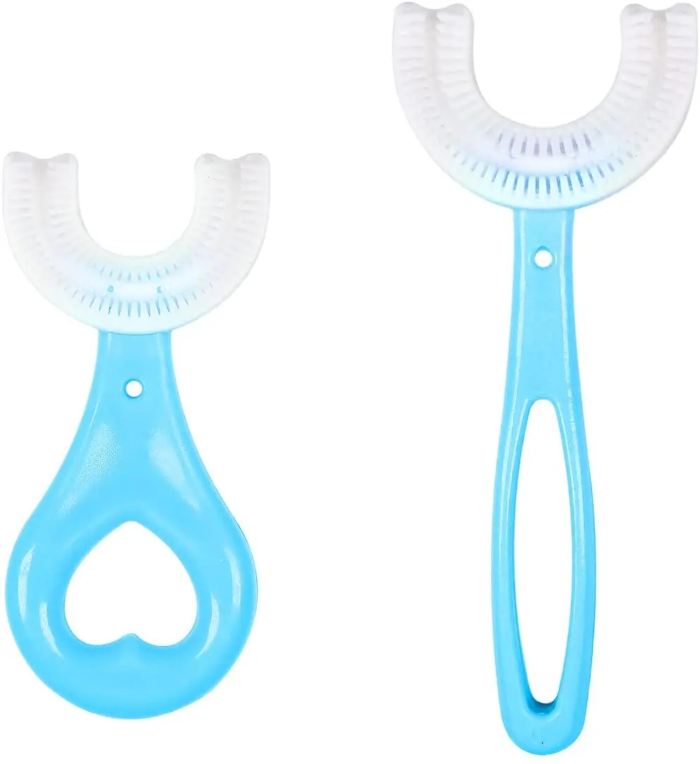 Kids U Shaped Toothbrush Food Grade Silicone Soft Brush Head Manual Training Tooth Brush Silicone Baby Teether, Blue/pink
Kids U Shaped Toothbrush Food Grade Silicone Soft Brush Head Manual Training Tooth Brush Silicone Baby Teether, Blue/pink