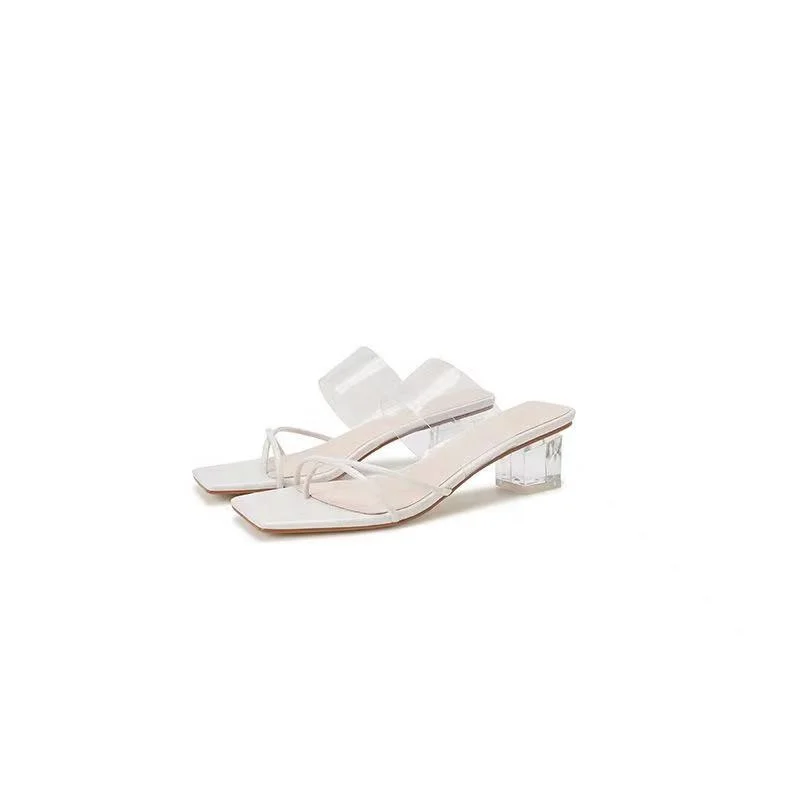 One word with transparent heels and sandals for women summer 2021 Instagram evening style Korean version of versatile fashion th
One word with transparent heels and sandals for women summer 2021 Instagram evening style Korean version of versatile fashion th