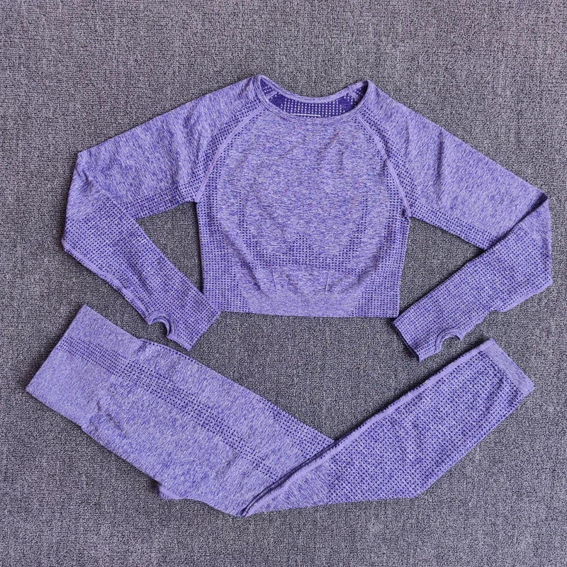 Women Seamless Yoga Set Gym Clothing Fitness High Waist Leggings Crop Top Shirts Sport Suits Workout Pants Active Wear, Pink,black,purple,gray,wine,blue
Women Seamless Yoga Set Gym Clothing Fitness High Waist Leggings Crop Top Shirts Sport Suits Workout Pants Active Wear, Pink,black,purple,gray,wine,blue