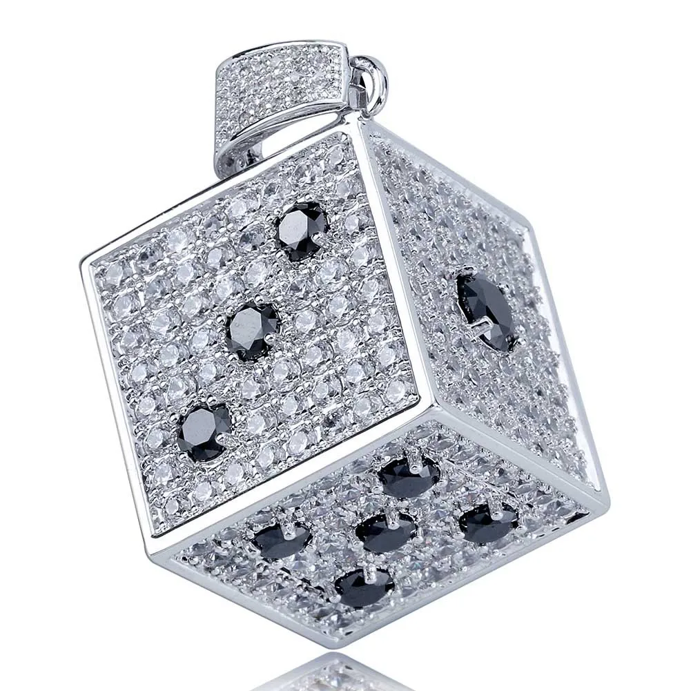 New Design Hip Hop Dice Pendant Necklace Copper Gold Silver Color Iced Out Cubic Zircon Men Charm Jewelry, Silver,gold
New Design Hip Hop Dice Pendant Necklace Copper Gold Silver Color Iced Out Cubic Zircon Men Charm Jewelry, Silver,gold