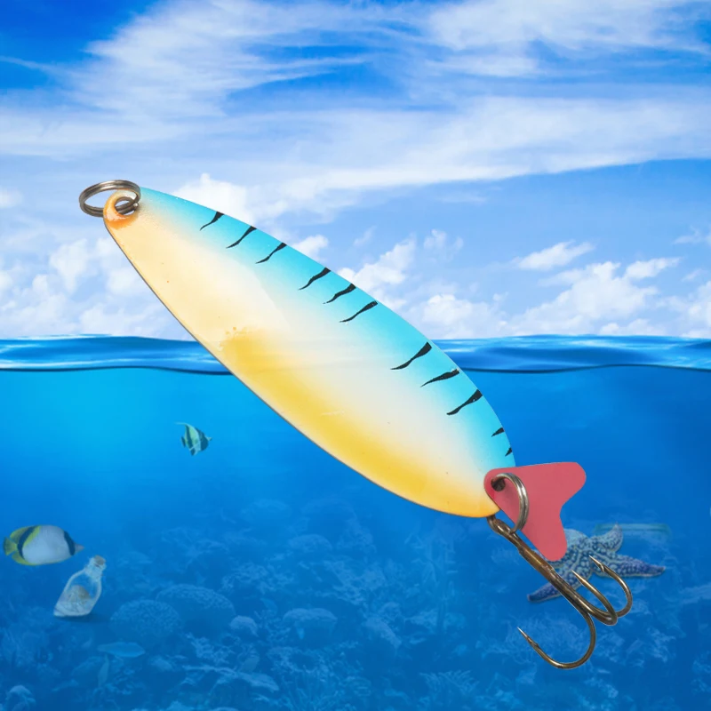 New design 32g fishing lure metal spoon lure noise sequins metal hard fishing lure with treble hook, As picture
New design 32g fishing lure metal spoon lure noise sequins metal hard fishing lure with treble hook, As picture