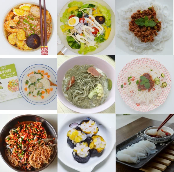 Malaysia Halal Noodles Konjac Spinach Shirataki Pasta Slimming Diet Food