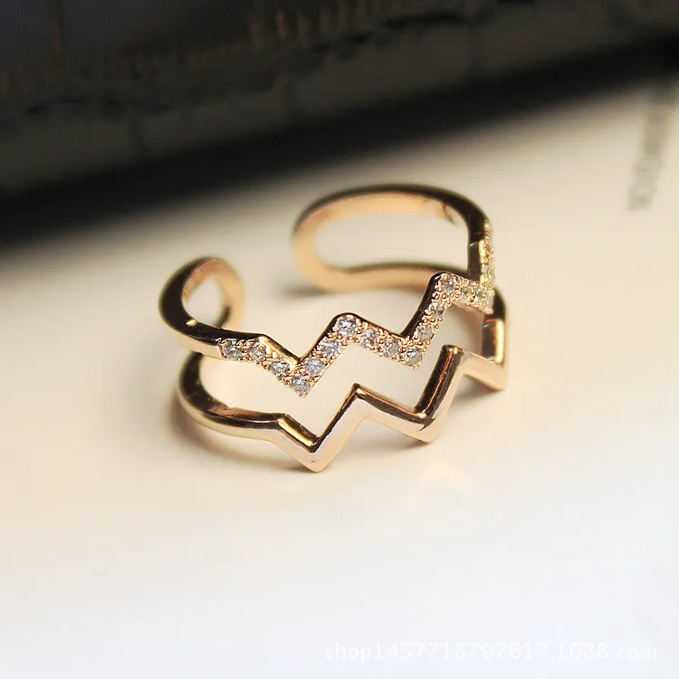 Simple Personality Crystal European And American Jewelry Trendy Dainty Rings Ladies Ring, Picture shows
Simple Personality Crystal European And American Jewelry Trendy Dainty Rings Ladies Ring, Picture shows
