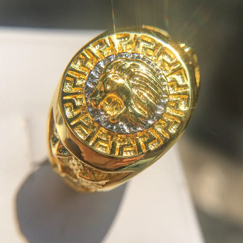 R-0486 Classic Design Punk Rock Big Gold Rings Mens Fashion Jewelry Hip Hop Trendy Cool Bling Gold Lion Men Rings For Men
R-0486 Classic Design Punk Rock Big Gold Rings Mens Fashion Jewelry Hip Hop Trendy Cool Bling Gold Lion Men Rings For Men
