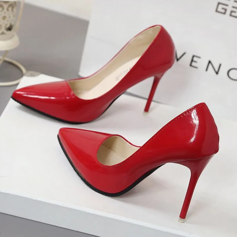 New Arrivals Woman Pointed Toe Pumps Patent Leather Dress Shoes PU Slip-On High Heels Wedding Shoes for Women
New Arrivals Woman Pointed Toe Pumps Patent Leather Dress Shoes PU Slip-On High Heels Wedding Shoes for Women