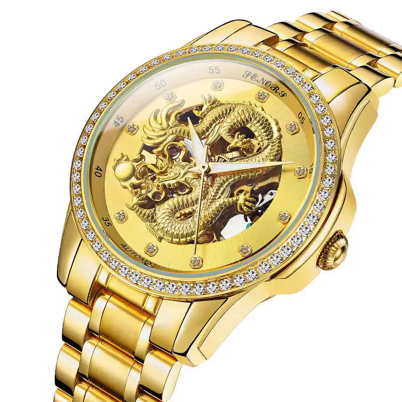 Retro Luxury Embossed Dragon Gold Watches Mens Hiphop Iced Out Diamond Male Watch Jewelry 5ATM Waterproof Mechanical Watches, 6-colors
Retro Luxury Embossed Dragon Gold Watches Mens Hiphop Iced Out Diamond Male Watch Jewelry 5ATM Waterproof Mechanical Watches, 6-colors