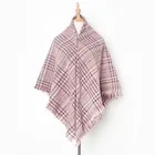 Custom 2019 design winter plaid cashmere scarf