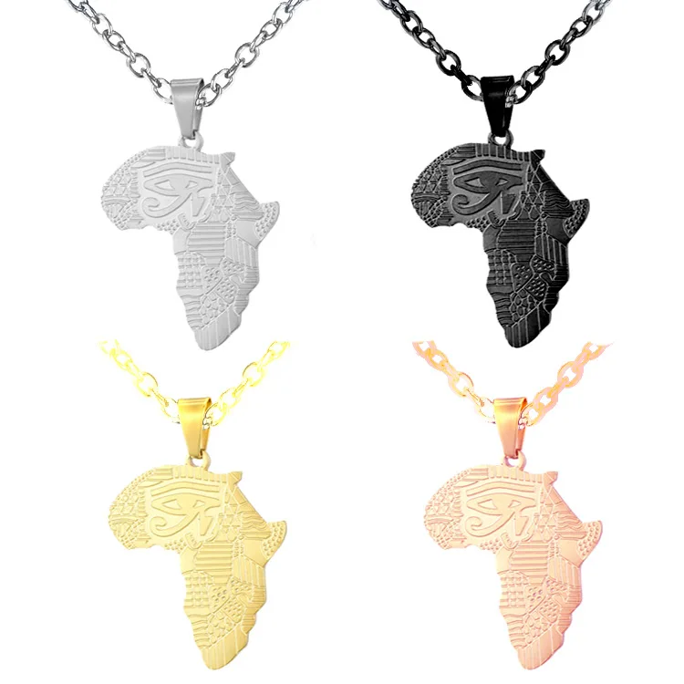Hiphops Rap Jewelry 18K Gold Plated 316L Stainless Steel African Map Pendant Necklace For Men
Hiphops Rap Jewelry 18K Gold Plated 316L Stainless Steel African Map Pendant Necklace For Men