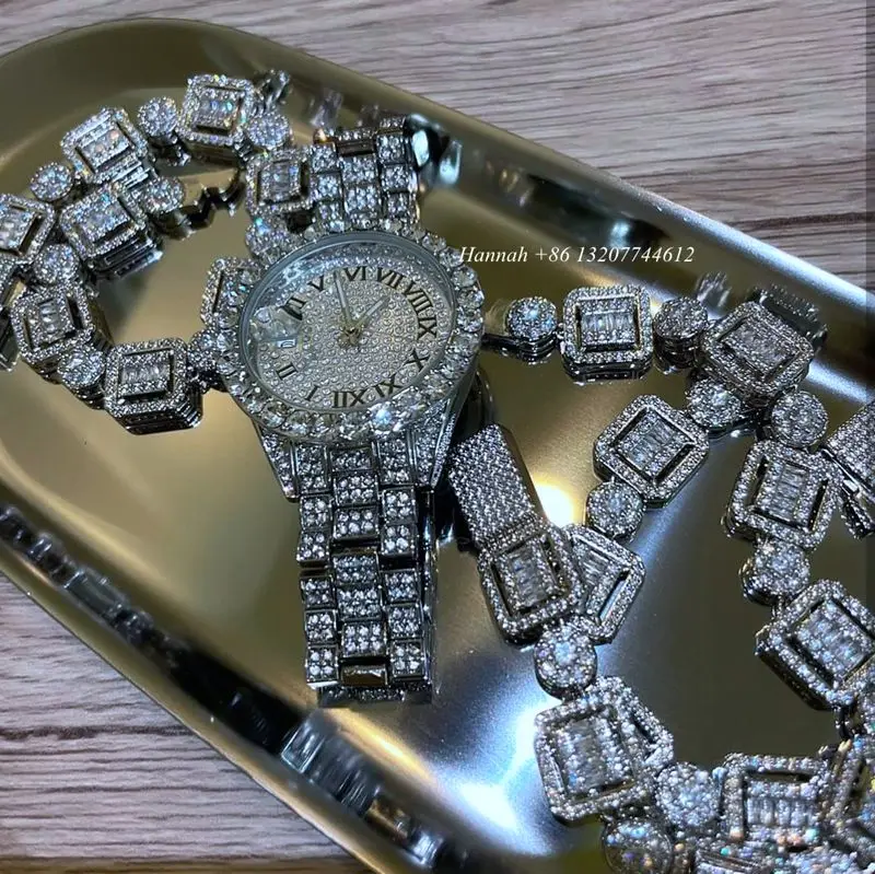Drop shipping hip hop jewelry iced out diamond stainless steel watch for womens men
Drop shipping hip hop jewelry iced out diamond stainless steel watch for womens men