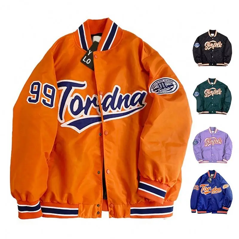 Hip Hop Baseball Jackets Streetwear pilot Jacket Men's Brand Outerwear Casual letter Embroidery Custom Bomber Jackets and Coats
Hip Hop Baseball Jackets Streetwear pilot Jacket Men's Brand Outerwear Casual letter Embroidery Custom Bomber Jackets and Coats