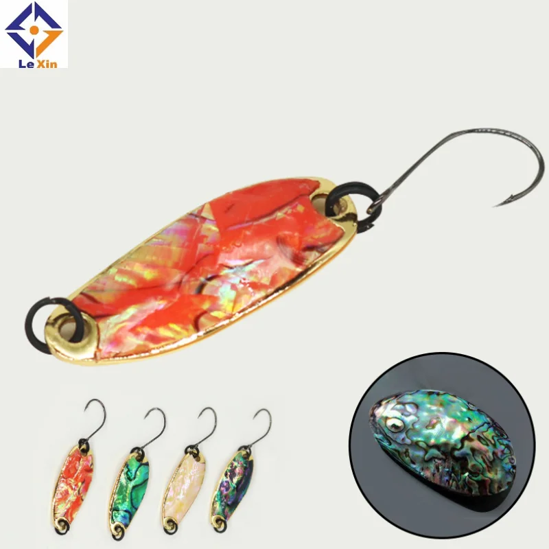 2.5g 3.5g 5g Trout Spoon Colorful Copper Metal lure With single Hooks Tackle bait Artificial fishing lure spoon, 8colors
2.5g 3.5g 5g Trout Spoon Colorful Copper Metal lure With single Hooks Tackle bait Artificial fishing lure spoon, 8colors