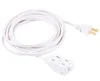 3 Outlet Power Strip 2 Prong Twist to Close Safety Outlet Covers Indoor Rated Home Office Kitchen White 6 Ft Extension Cord