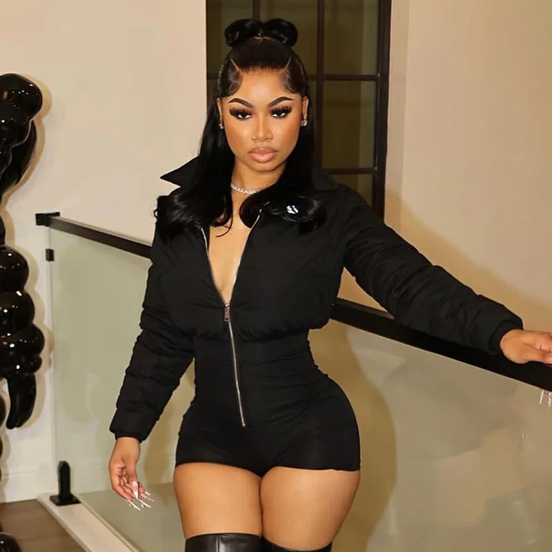 2024 New Design Custom Logo Winter Thick Puffer One Piece Jumpsuit Long Sleeve Turn Down Collar Warm Padded Jumpsuit
2024 New Design Custom Logo Winter Thick Puffer One Piece Jumpsuit Long Sleeve Turn Down Collar Warm Padded Jumpsuit
