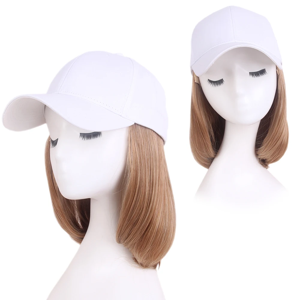 Fashion Short Hat wigs with Synthetic Gold Hair Extension Baseball Cap Wig For Female
Fashion Short Hat wigs with Synthetic Gold Hair Extension Baseball Cap Wig For Female