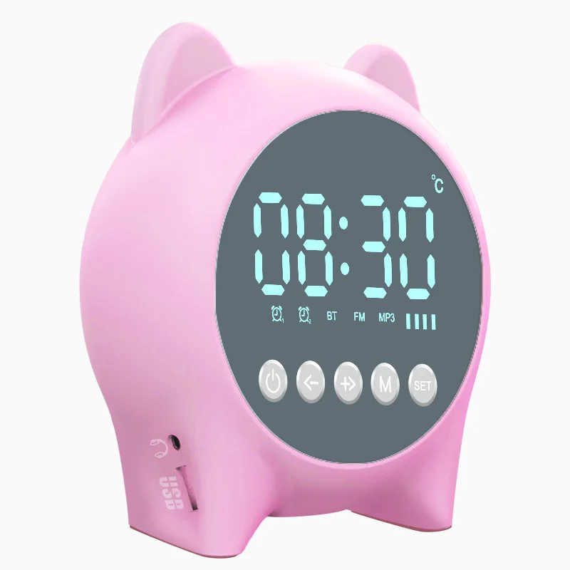 Amazon Popular Mini Stereo Wireless Speaker Cute Bear Mirror Clock Speaker For Sale
Amazon Popular Mini Stereo Wireless Speaker Cute Bear Mirror Clock Speaker For Sale