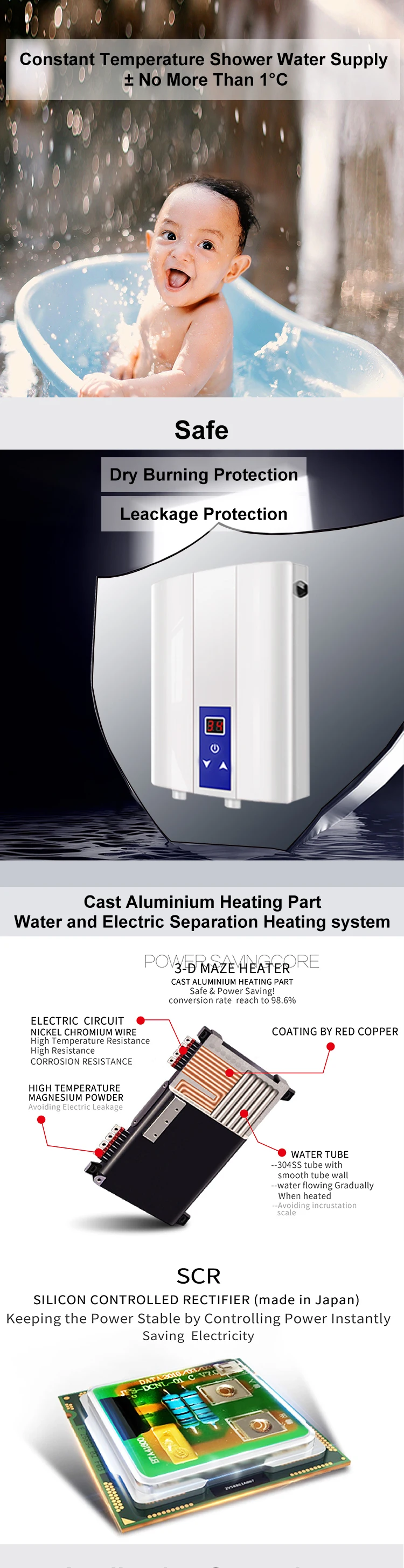 5KW-WH-DSK-E(E8)-1bathroom electric instant tankless water heater/water gas heater