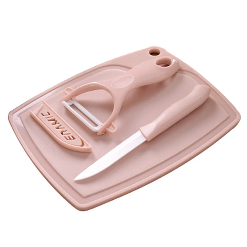 Three-piece Set Fruits Cutter Peeler Ceramic Knife Cut Board Tool Fruits Knife Non Rusting Fruit Peeler Kitchen Gadget
Three-piece Set Fruits Cutter Peeler Ceramic Knife Cut Board Tool Fruits Knife Non Rusting Fruit Peeler Kitchen Gadget