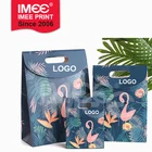 IMEE Print Custom Candy Cake Wine Gift Packaging Paper Clutch Tote Flamingo Bag