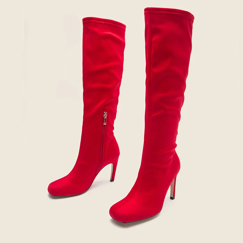 2022 New Red Blue Winter The Knee Women Boots High Heel Zipper Shoes Square Toe Woman Long Boots Size 36-43
2022 New Red Blue Winter The Knee Women Boots High Heel Zipper Shoes Square Toe Woman Long Boots Size 36-43