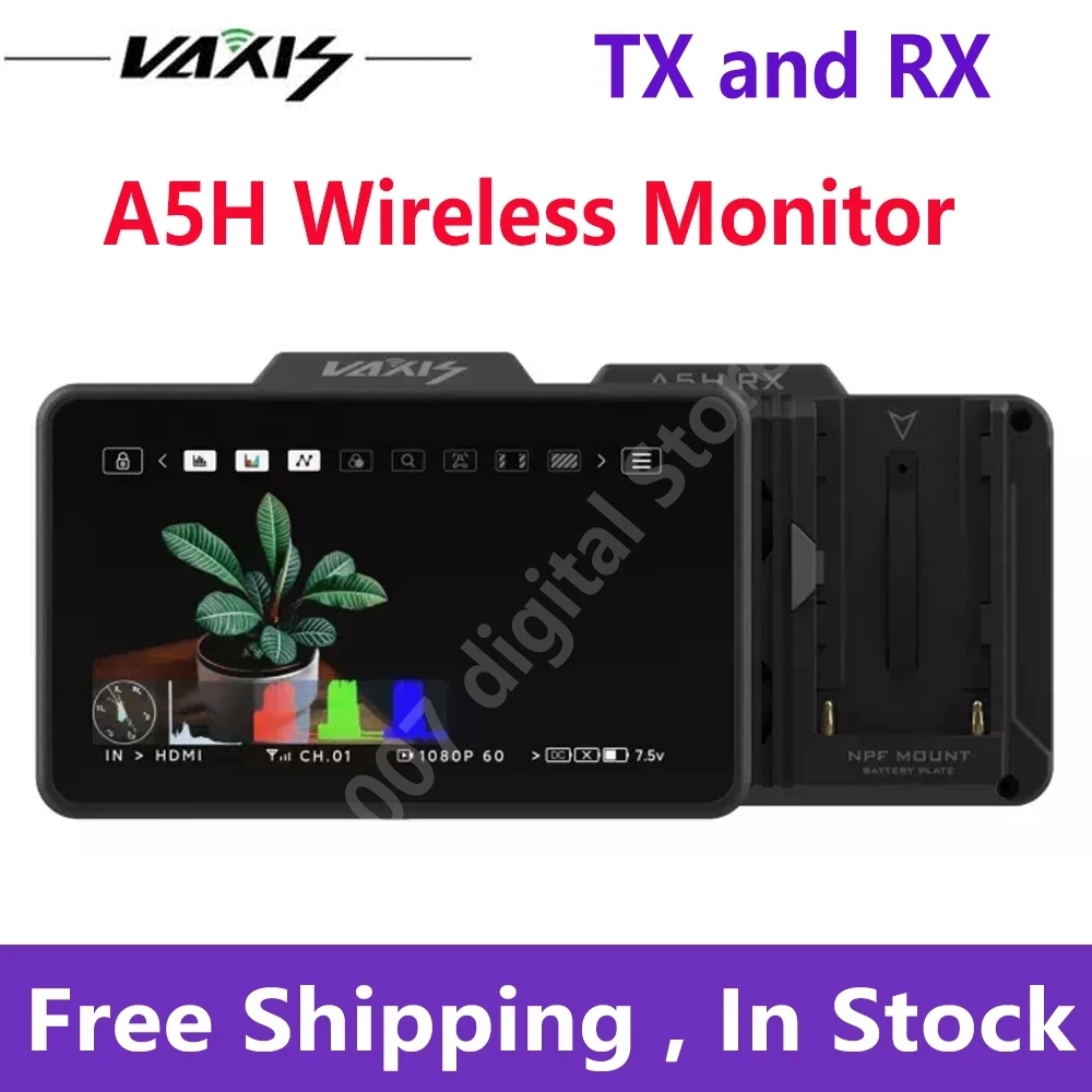 Vaxis ATOM A5H Wireless Transmitter Receiver HD Video Monitor 5.5inch AOS LUT Camera 3in1 monitor kit
Vaxis ATOM A5H Wireless Transmitter Receiver HD Video Monitor 5.5inch AOS LUT Camera 3in1 monitor kit