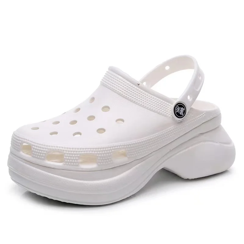 2021 Summer New Fashion Ladies Beach Sandals Thick Sole High Heel Croc Clog Lady Platform Slides Women Cross Garden Clogs Shoes, Color
2021 Summer New Fashion Ladies Beach Sandals Thick Sole High Heel Croc Clog Lady Platform Slides Women Cross Garden Clogs Shoes, Color
