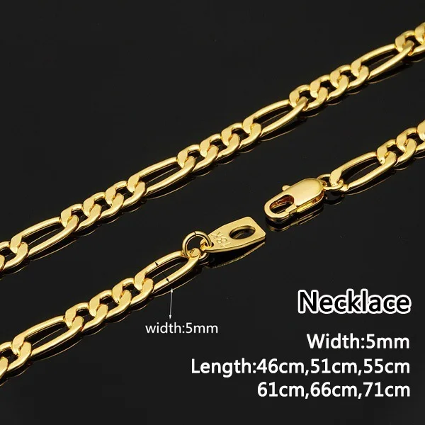 Hip Hop Jewelry 5MM 18 Carat Gold Plating Copper Figaro Chains Necklace Unisex Custom Size Gold Necklaces for Women Men Gift, Gold color
Hip Hop Jewelry 5MM 18 Carat Gold Plating Copper Figaro Chains Necklace Unisex Custom Size Gold Necklaces for Women Men Gift, Gold color