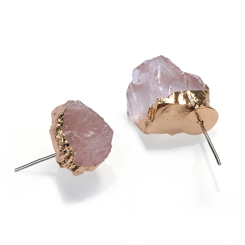 2020 wholesale custom fashion gem stone earring gold stud natural stone rose quartz earrings jewelry for women
2020 wholesale custom fashion gem stone earring gold stud natural stone rose quartz earrings jewelry for women