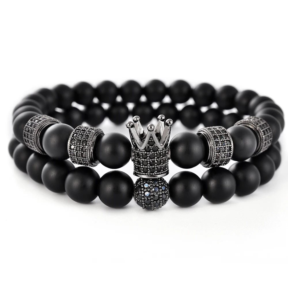 F205 Charm Beads For Bracelets 8mm Natural Stone Beaded 2 Pcs/set Fashion Classic Black Agate Matte Gemstone Bracelet Masulino, Black color
F205 Charm Beads For Bracelets 8mm Natural Stone Beaded 2 Pcs/set Fashion Classic Black Agate Matte Gemstone Bracelet Masulino, Black color