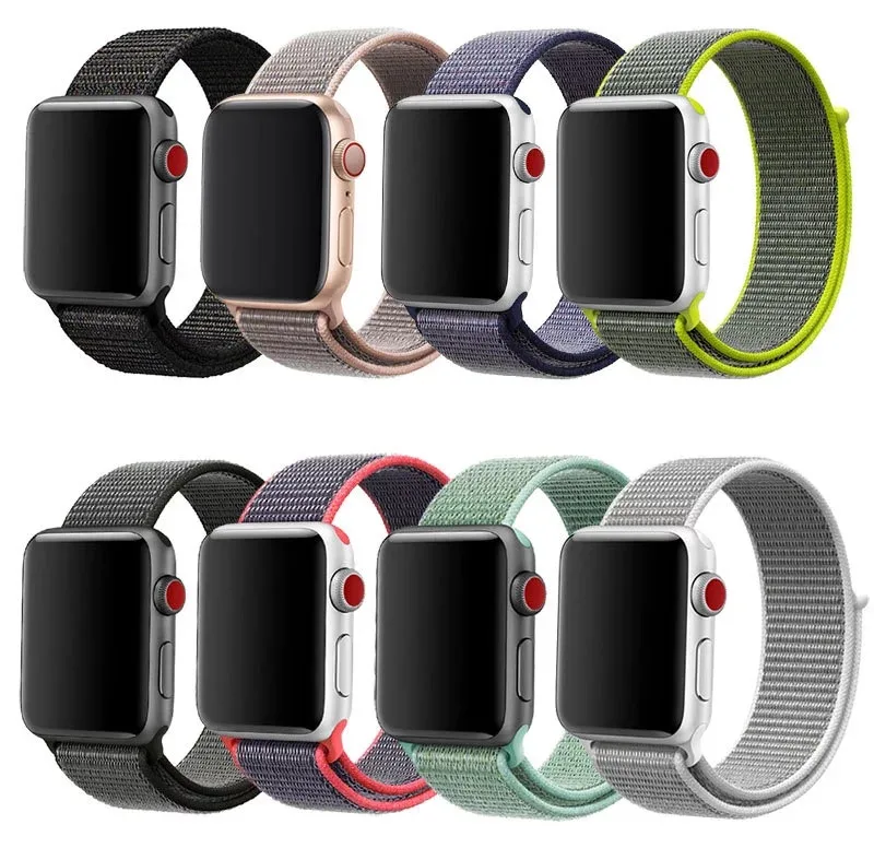 Wholesale Multicolor MAGIC Tape Nylon Watch Strap For Apple Watch 3 SE 6 Series Fashion i watch Wrist Band
Wholesale Multicolor MAGIC Tape Nylon Watch Strap For Apple Watch 3 SE 6 Series Fashion i watch Wrist Band