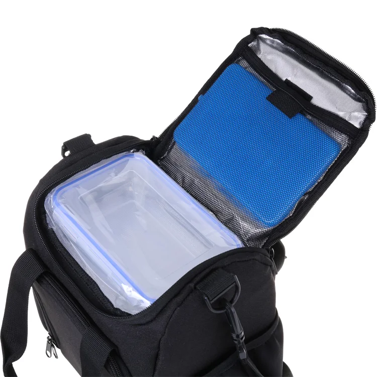 Black lunch bag for Office school Food grade Insulated picnic Soft cooler food bag Wholesale good quality Thermal cooler bag, Customized color
Black lunch bag for Office school Food grade Insulated picnic Soft cooler food bag Wholesale good quality Thermal cooler bag, Customized color