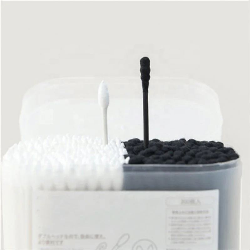 Double-head Cleaning 300Pcs Cotton Buds, White+black
Double-head Cleaning 300Pcs Cotton Buds, White+black