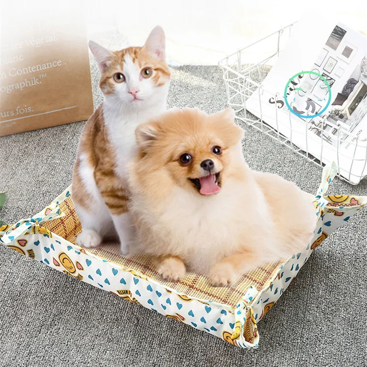 New Pet Dog Mat Dual Use Cat Dog Double-sides Oxford And Rattan Cooling Mattress Dog Pet Bed Pad Cushion
New Pet Dog Mat Dual Use Cat Dog Double-sides Oxford And Rattan Cooling Mattress Dog Pet Bed Pad Cushion