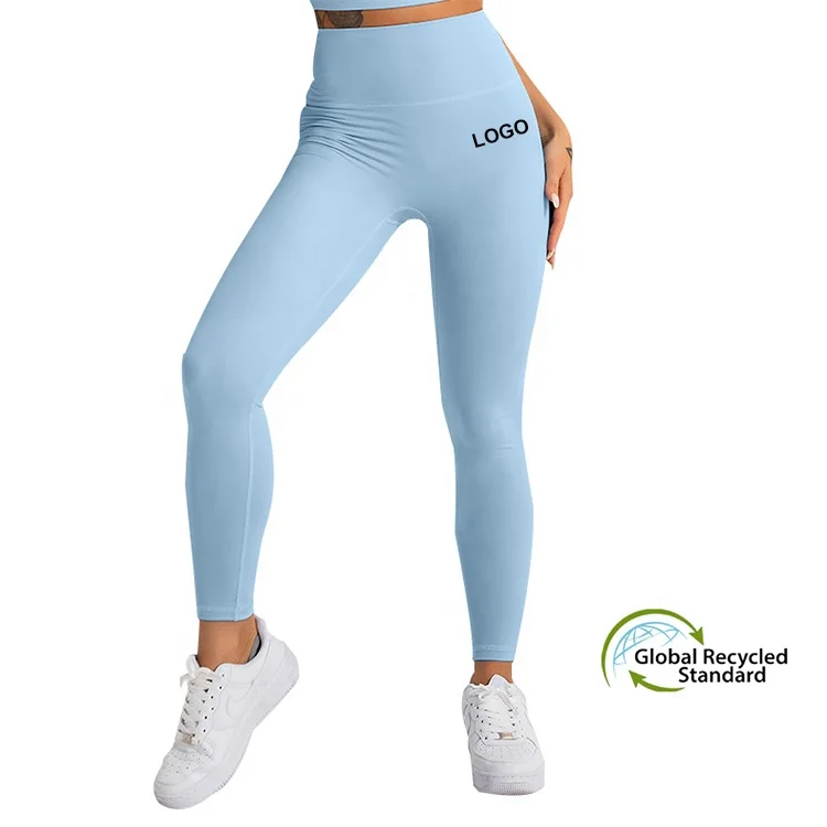 Recycled clothing no front seam leggings feminine yoga fitness high waist recycled leggings, 3 colors or custom
Recycled clothing no front seam leggings feminine yoga fitness high waist recycled leggings, 3 colors or custom