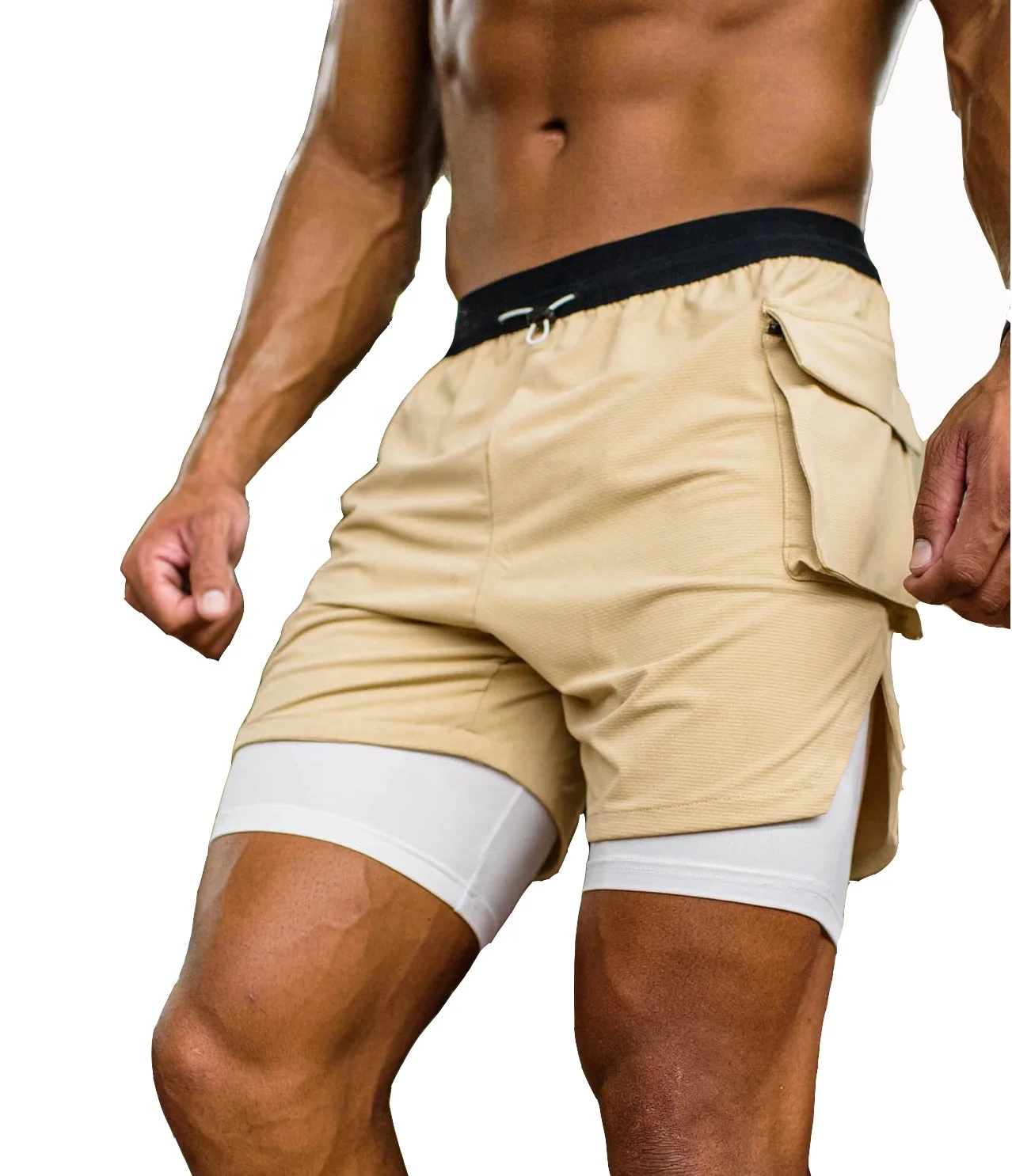 Sport Shorts Custom Logo Polyester Quick dry 2 in 1 Double Running Training Activewear Fitness Men Workout GYM Shorts, Picture shows
Sport Shorts Custom Logo Polyester Quick dry 2 in 1 Double Running Training Activewear Fitness Men Workout GYM Shorts, Picture shows