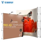 Hook And Loop Fastener Rack Fabric Pop Up Wall Display Banner Stand