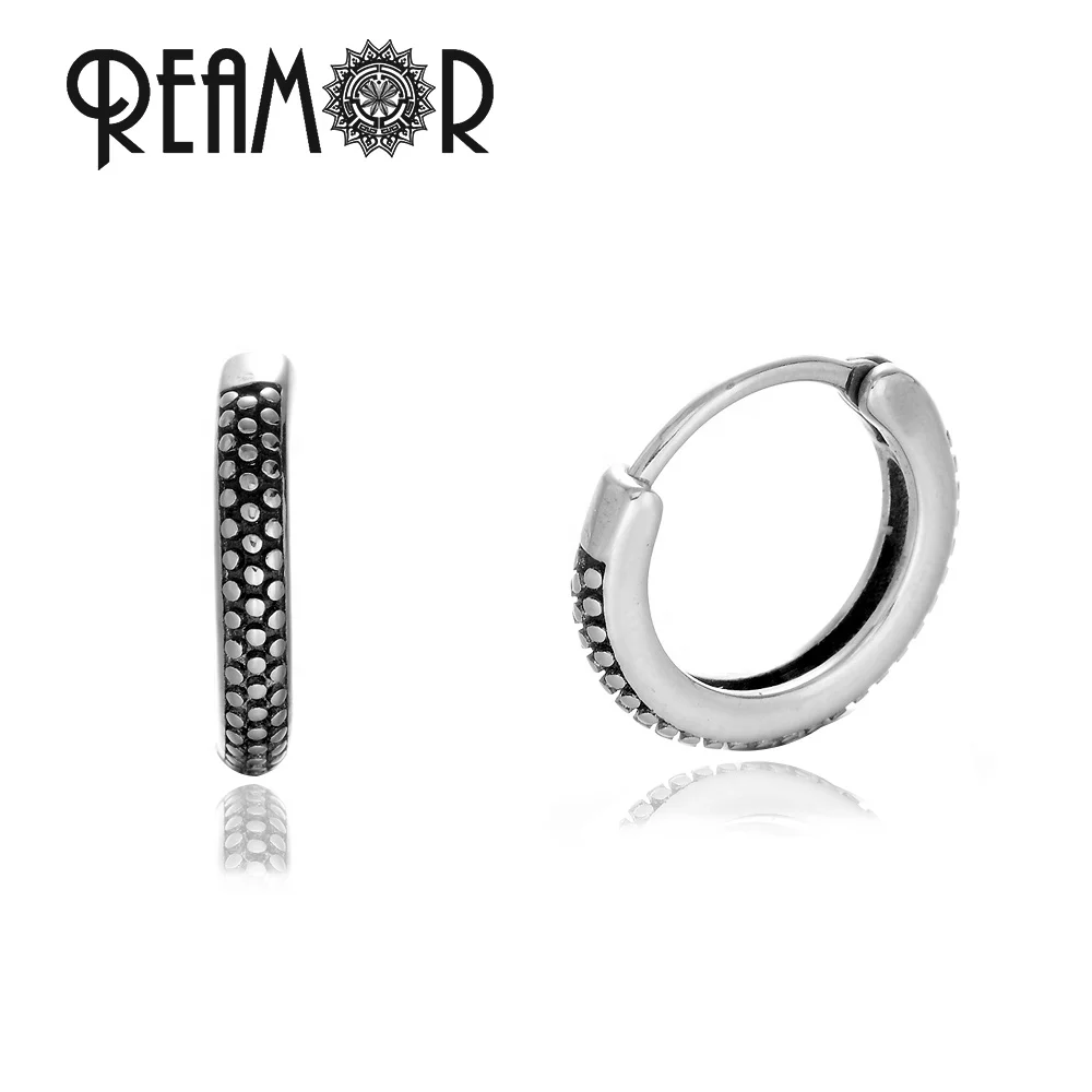 REAMOR 316l Stainless Steel Round Dot Texture Unisex Earrings Wide Post Hoop Earrings Stud Ear Jewelry for Men Women
REAMOR 316l Stainless Steel Round Dot Texture Unisex Earrings Wide Post Hoop Earrings Stud Ear Jewelry for Men Women