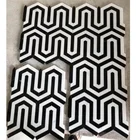 Panda marble mosaic white black chips mixed for wall floor tiles