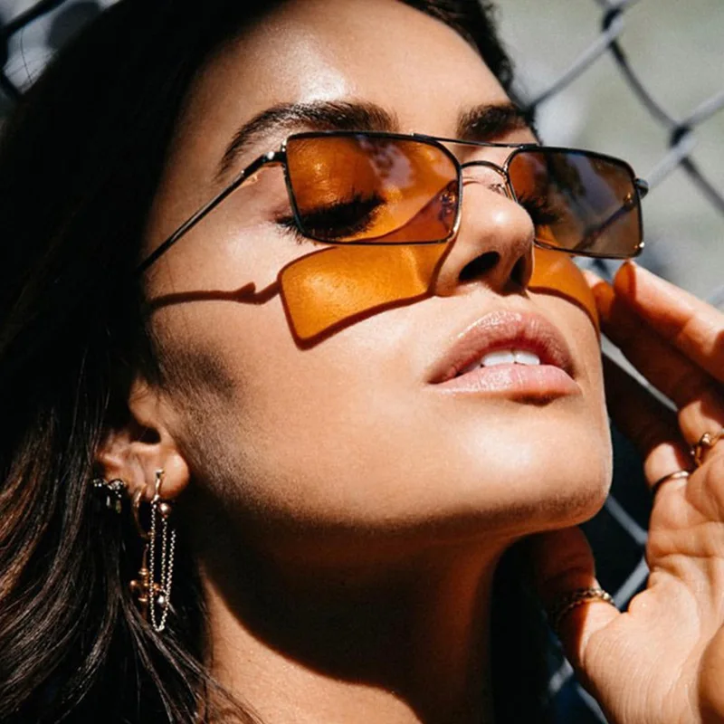 Moreroll Square tiny narrow rectangle sunglasses women frameless thin small sun glasses Brand Designer
Moreroll Square tiny narrow rectangle sunglasses women frameless thin small sun glasses Brand Designer