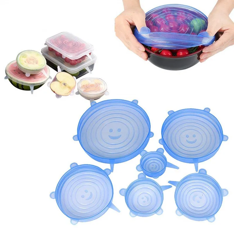 6 Pc Food Safe Fresh Covers Universal Silicone Bowl Pot Lids Set Reusable Silicone Suction Lid High Elastic Silicone Stretch Lid, White, blue, pink, yellow
6 Pc Food Safe Fresh Covers Universal Silicone Bowl Pot Lids Set Reusable Silicone Suction Lid High Elastic Silicone Stretch Lid, White, blue, pink, yellow