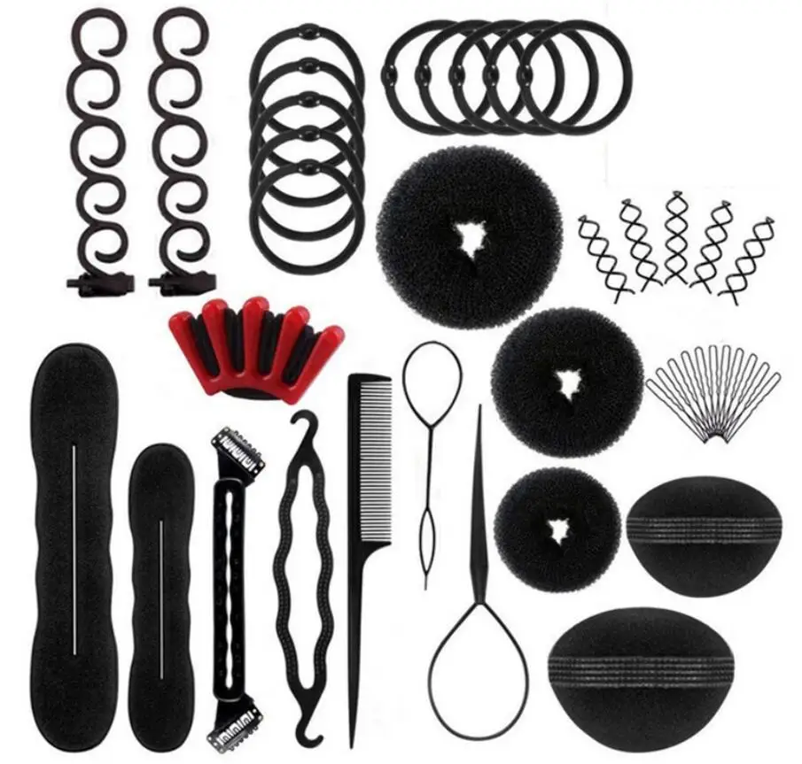 Multi-style Women Hair Accessories DIY Hair Styling Braiding Tools Magic Donut Hair Bun Maker Clips
Multi-style Women Hair Accessories DIY Hair Styling Braiding Tools Magic Donut Hair Bun Maker Clips