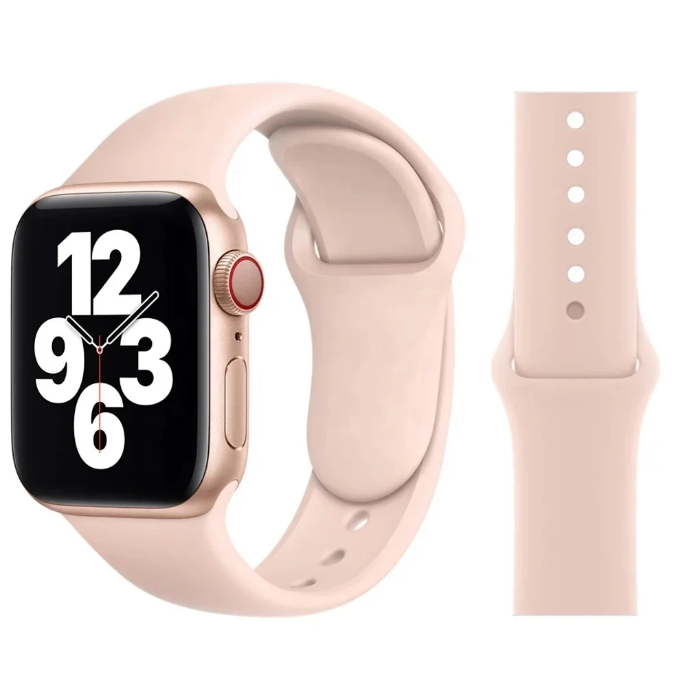 YCYMO Silicone Strap For Apple Watch band 44mm 42mm 40mm 38mm watchband bracelet Watch band for watch 6 SE 5 4 3 2 se 1
YCYMO Silicone Strap For Apple Watch band 44mm 42mm 40mm 38mm watchband bracelet Watch band for watch 6 SE 5 4 3 2 se 1