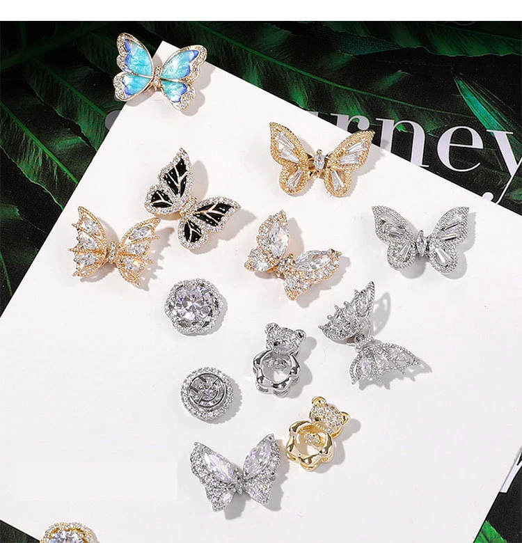 New product 3D Butterfly jewelry crystal nails art rhinestone super glitter nail decoration for Nail Art Stickers Decals, Colorful
New product 3D Butterfly jewelry crystal nails art rhinestone super glitter nail decoration for Nail Art Stickers Decals, Colorful