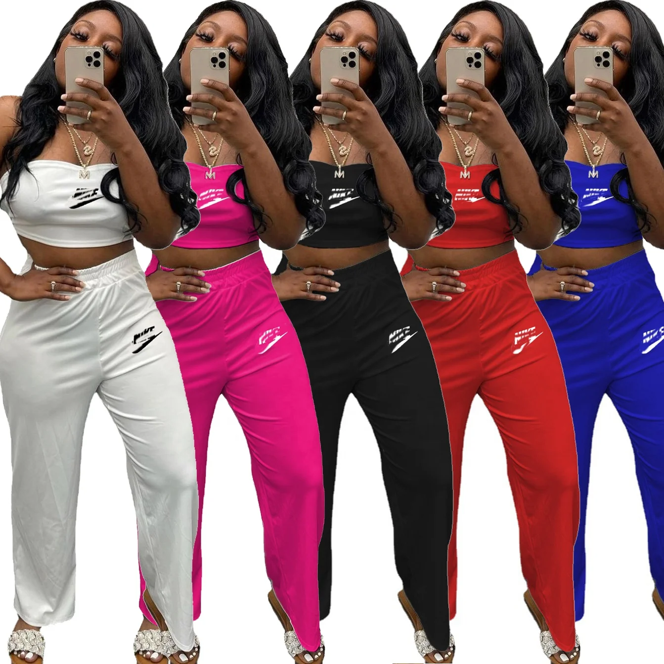 Women's Brand logo top track suit 3xl bangkok tops clothes plus size nk women lounge wear sets, 16 colors
Women's Brand logo top track suit 3xl bangkok tops clothes plus size nk women lounge wear sets, 16 colors