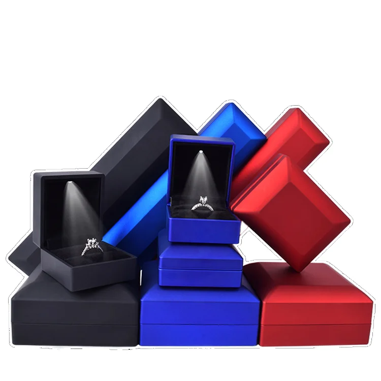Wholesale Custom Ring LED Jewelry Set Boxes With Light Pendant Necklace packing Box Plastic Velvet Gift Luxury Jewelry Box, Custom color
Wholesale Custom Ring LED Jewelry Set Boxes With Light Pendant Necklace packing Box Plastic Velvet Gift Luxury Jewelry Box, Custom color